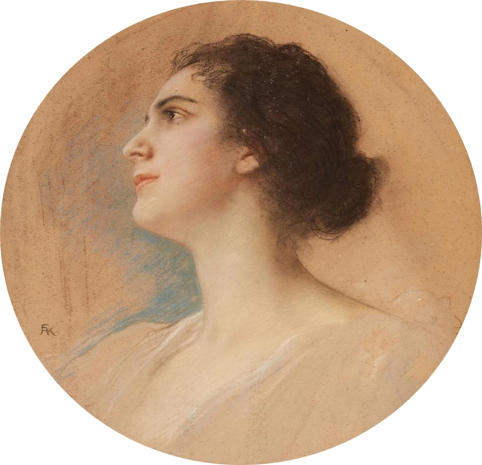 Ritratto di donna di profilo